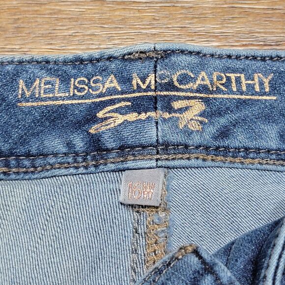 Melissa McCarthy Seven7 Women's Straight Leg Jeans - Light Blue - Picture 5 of 8